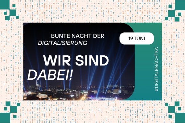 Banner: Wir sind dabei. Bunte Nacht der Digitalisierung