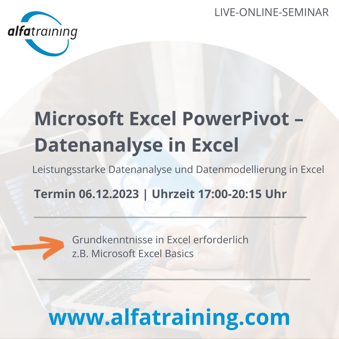 Microsoft Excel Power Pivot – Datenanalyse in Excel